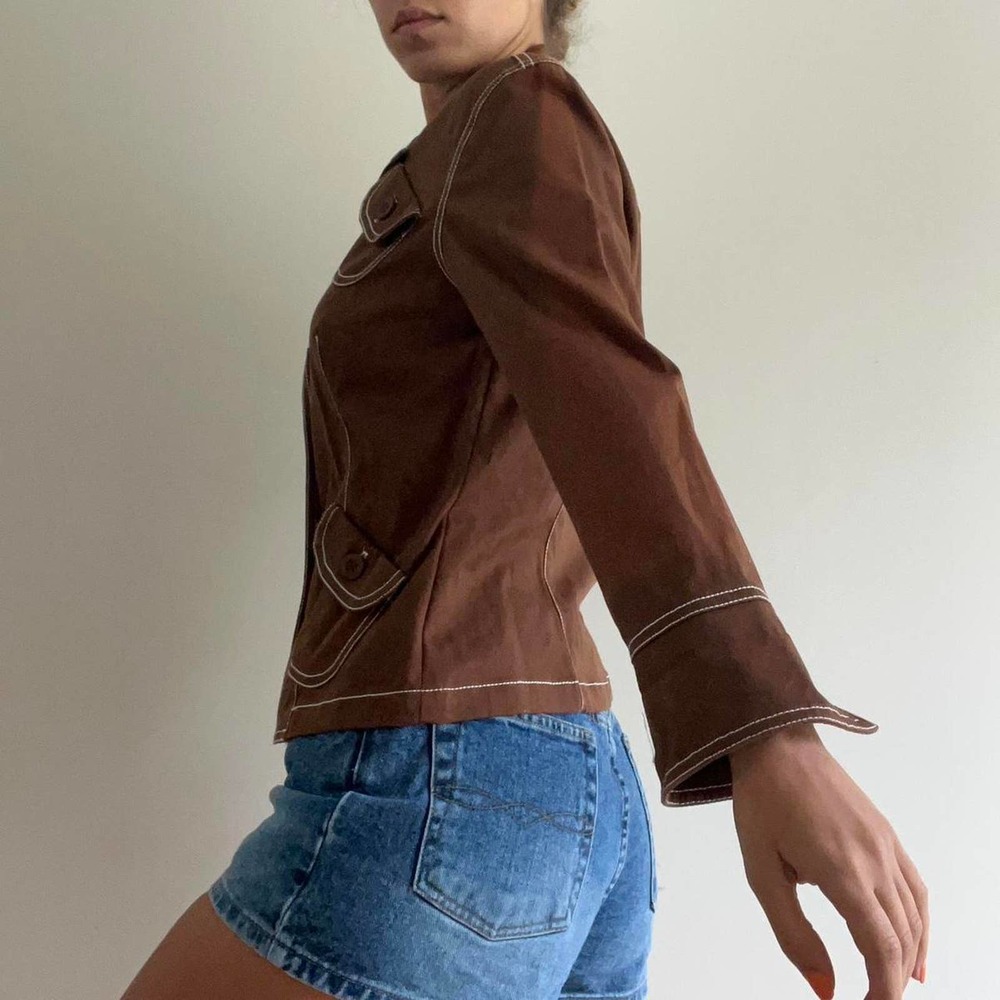 Brown vintage jacket size small - Picture 2 of 8